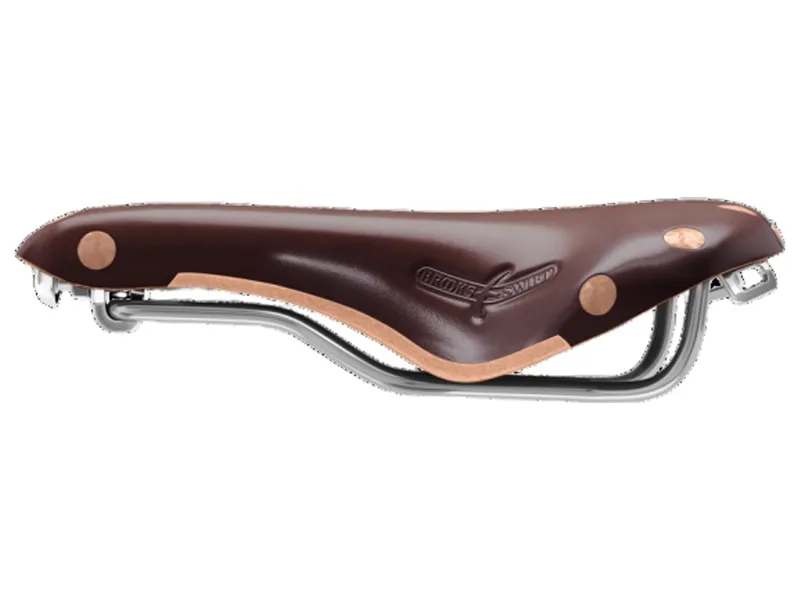 Swift Chrome Chromed Steel Rail 150 mm Saddle in Brown-5