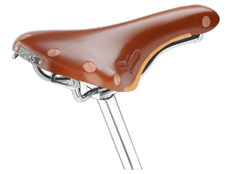 Swift Chrome Chromed Steel Rail 150 mm Saddle in Honey-1