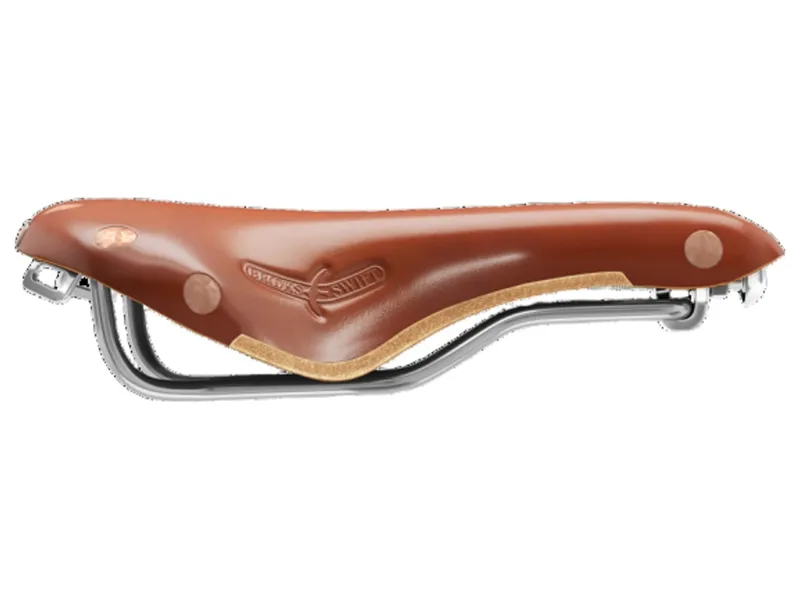 Swift Chrome Chromed Steel Rail 150 mm Saddle in Honey-6