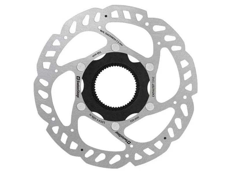 Balfes Bikes Swissstop SwissStop Catalyst One Centrelock Disc Brake Rotor 140mm in Silver | Free postage over £30, £10 off first order, price match & 0% finance.