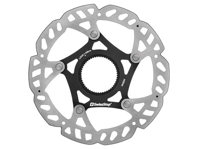 Swissstop Catalyst Pro Centre Lock Disc Rotor 140mm in Silver