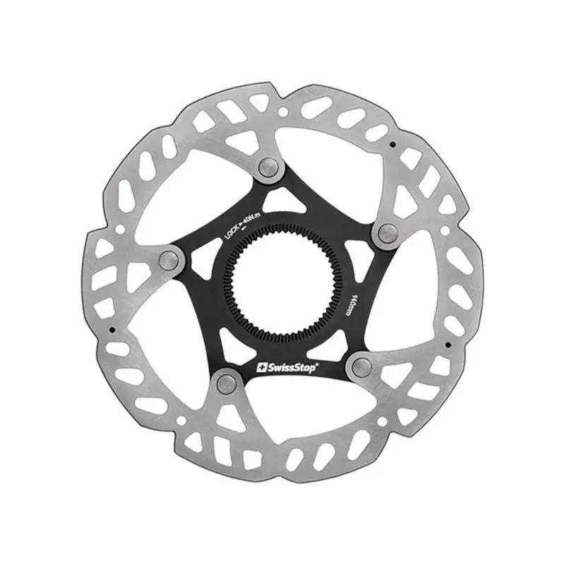 Balfes Bikes Swissstop Catalyst Pro Centre Lock Disc Rotor 140mm in Silver | Free postage over £30, £10 off first order, price match & 0% finance.