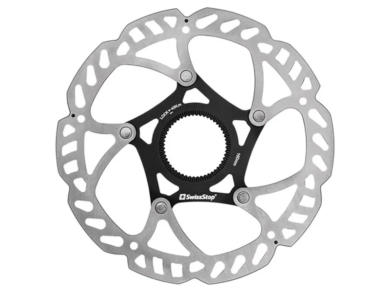 Swissstop Catalyst Pro Centre Lock Disc Rotor 160mm in Silver
