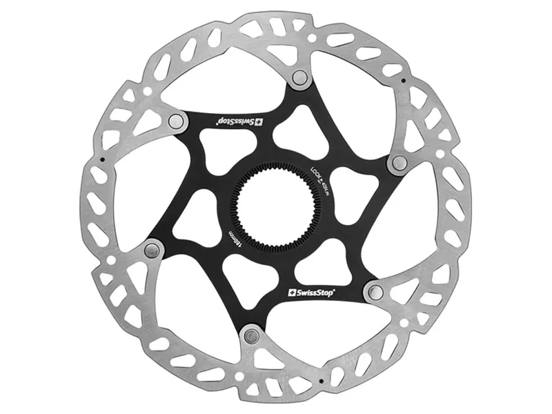 Swissstop Catalyst Pro Centre Lock Disc Rotor 180mm in Silver