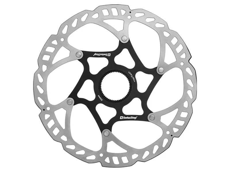 Swissstop Catalyst Pro Centre Lock Disc Rotor 203mm in Silver