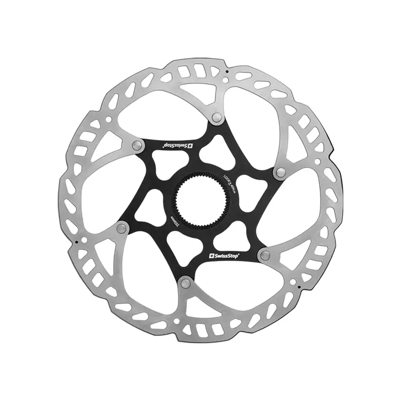 Balfes Bikes Swissstop Catalyst Pro Centre Lock Disc Rotor 203mm in Silver | Free postage over £30, £10 off first order, price match & 0% finance.