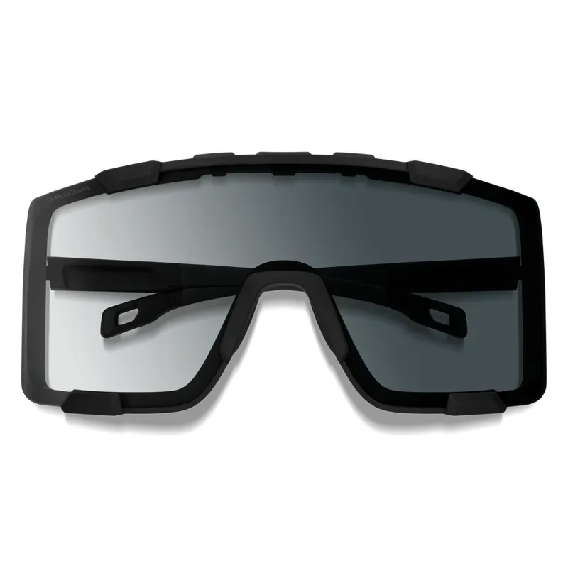 Smith Syncline Sunglasses in Matte Black / ChromaPop Photochromic Clear To Gray-2