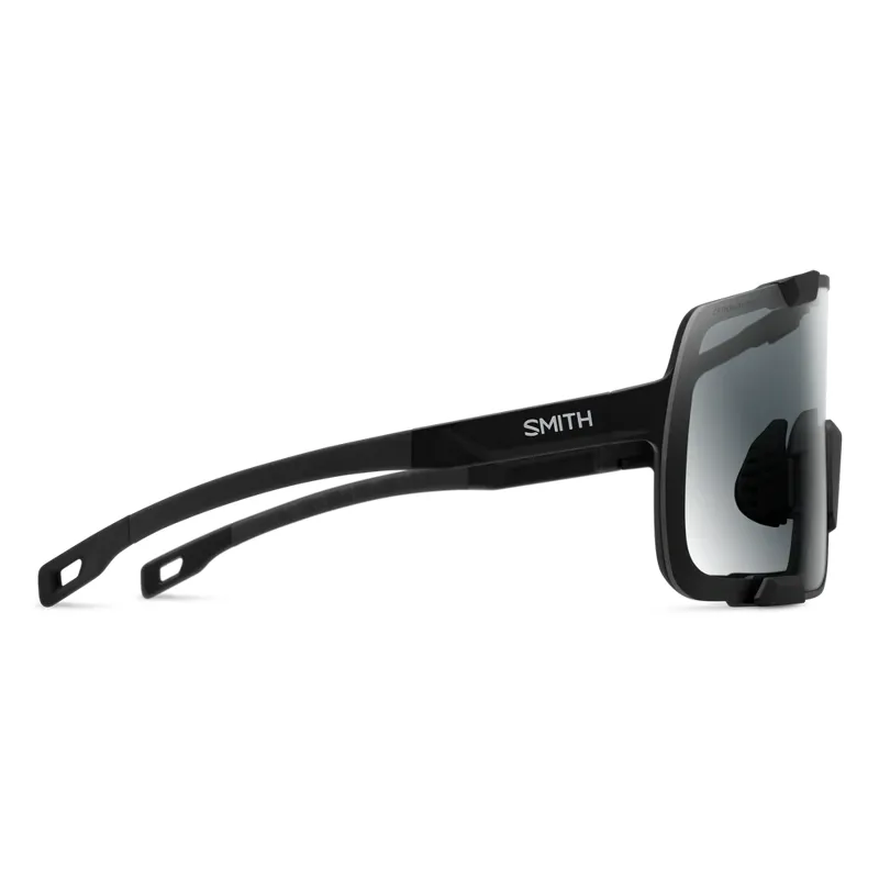 Smith Syncline Sunglasses in Matte Black / ChromaPop Photochromic Clear To Gray-1