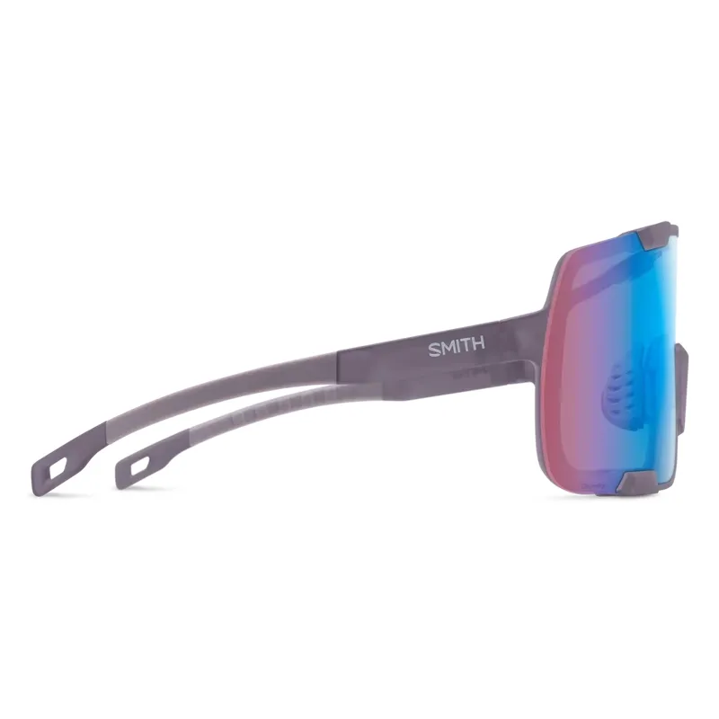 Smith Syncline Sunglasses in Matte Meteorite Crystal / ChromaPop Rose Blue Mirror-1