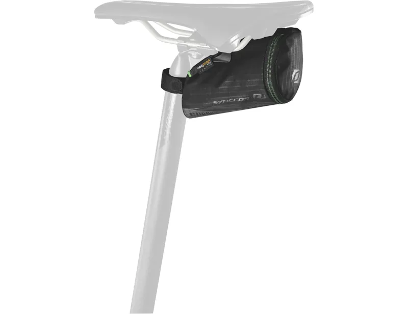 Balfes Bikes Syncros Clip-On 350 Saddle Bag 350ml in Black | Free postage over £30, £10 off first order, price match & 0% finance.