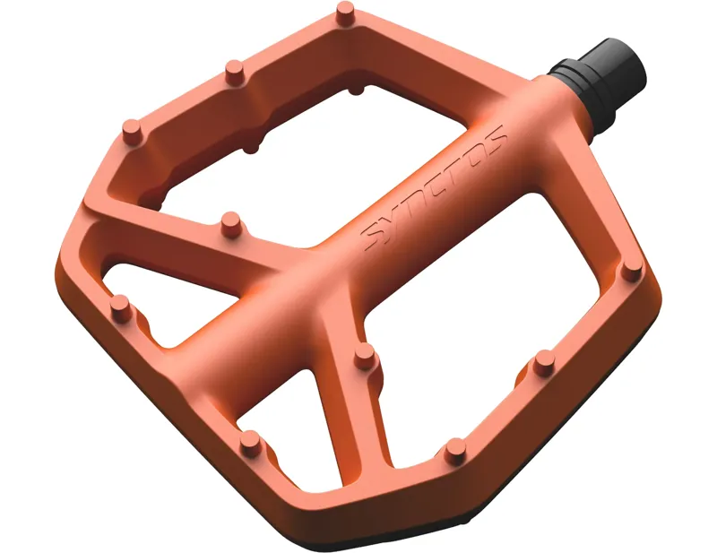 Balfes Bikes Syncros Squamish III Flat Pedals in Fire Orange | Free postage over £30, £10 off first order, price match & 0% finance.