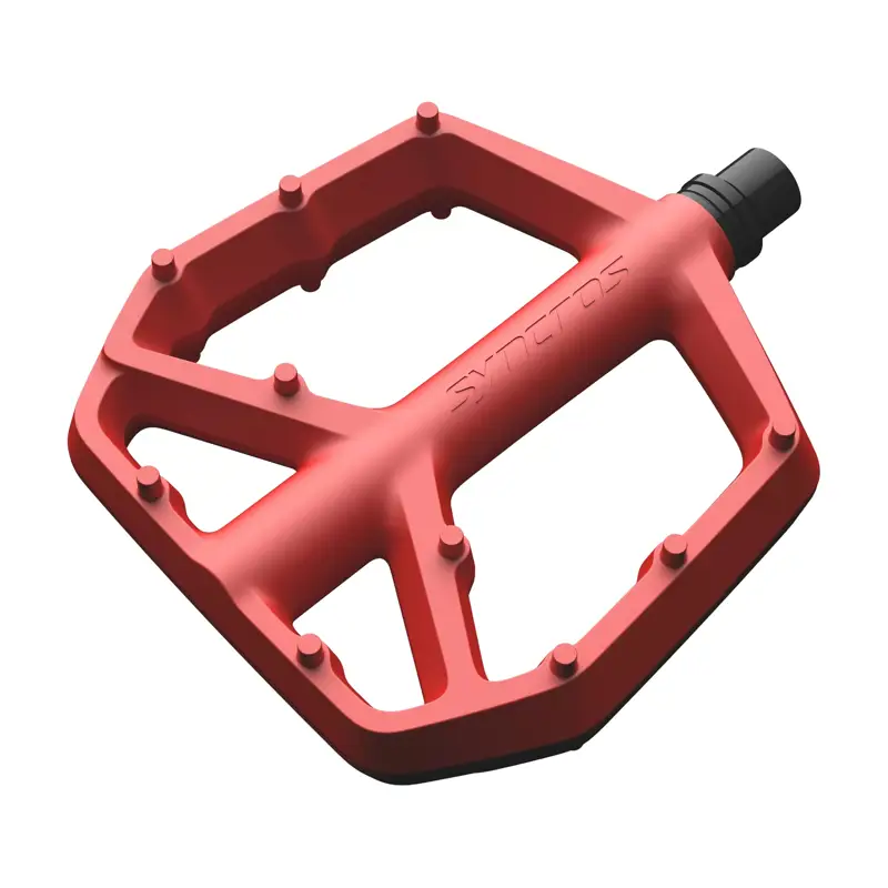 Balfes Bikes Syncros Squamish III Flat Pedals in Florida Red | Free postage over £30, £10 off first order, price match & 0% finance.
