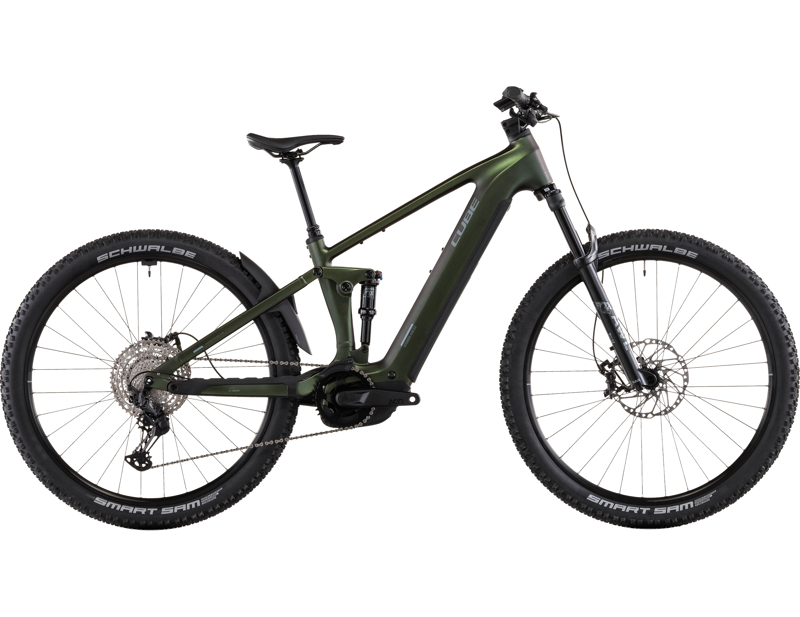 Cube Stereo Hybrid one22 Slx 800 Full Suspension Electric Mountain Bike 2026 in Stellar/Green