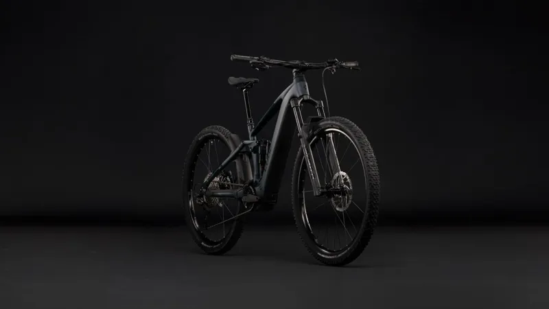 Cube Stereo Hybrid One44 Pro 800 Electric Full Sus MTB 2027 in Coal/Black-1