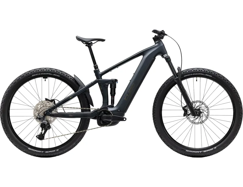 Cube Stereo Hybrid One44 Pro 800 Electric Full Sus MTB 2027 in Coal/Black
