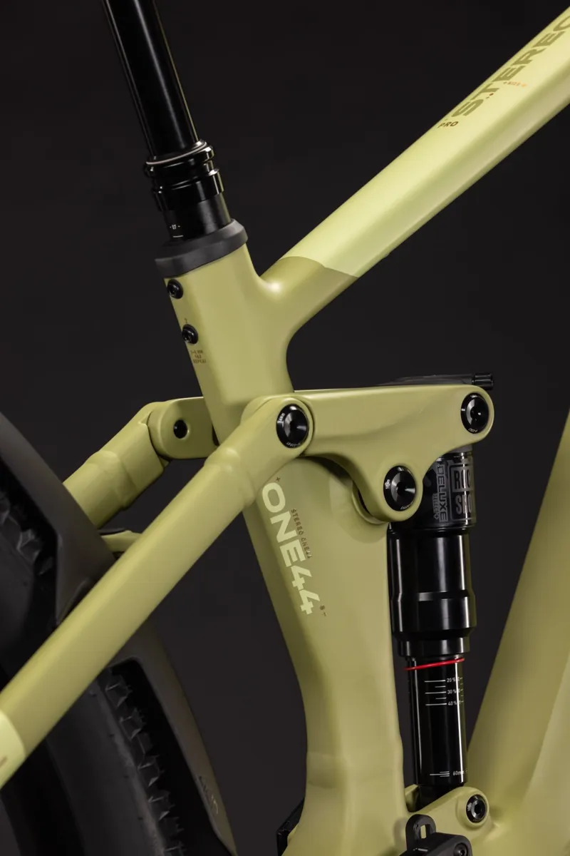 Cube Stereo Hybrid One44 Pro 800 Electric Full Sus MTB 2027 in Softwillow/Green-9