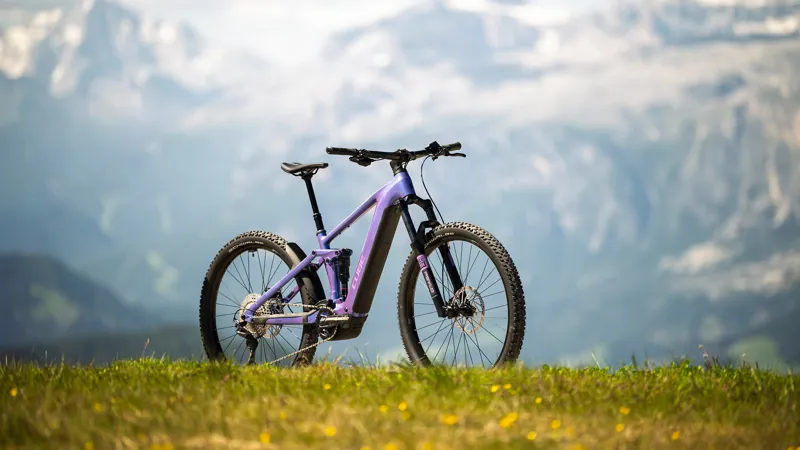 Cube Stereo Hybrid One44 Pro 800 Electric Full Sus MTB 2027 in Blueiris/Purple-10