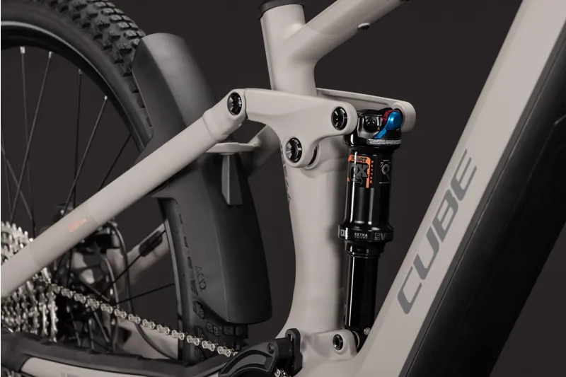 Cube Stereo Hybrid One44 SLX 800 Electric Full Sus MTB 2027 in Oatgrey/Grey-7