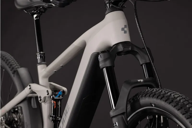 Cube Stereo Hybrid One44 SLX 800 Electric Full Sus MTB 2027 in Oatgrey/Grey-6