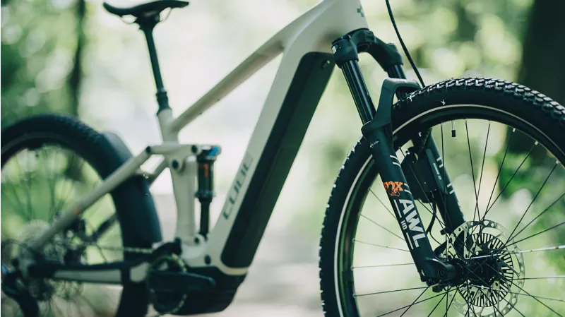 Cube Stereo Hybrid One44 SLX 800 Electric Full Sus MTB 2027 in Oatgrey/Grey-11