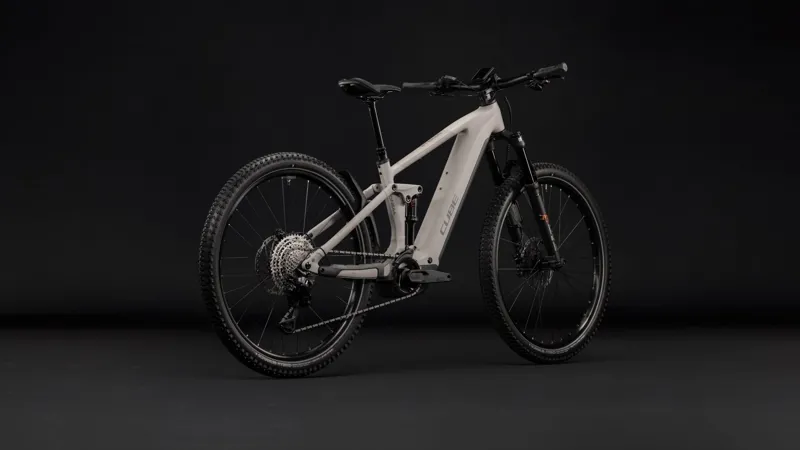 Cube Stereo Hybrid One44 SLX 800 Electric Full Sus MTB 2027 in Oatgrey/Grey-4