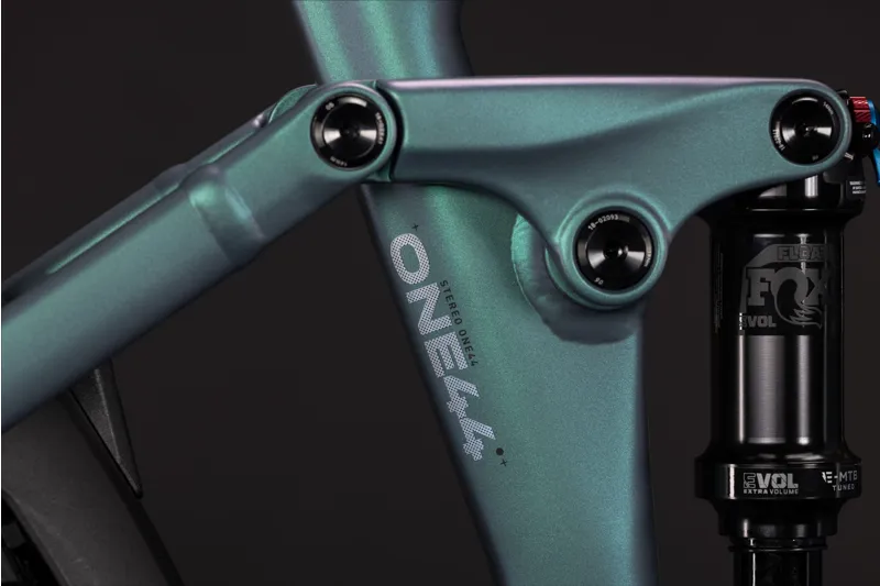 Cube Stereo Hybrid One44 SLX 800 Electric Full Sus MTB 2027 in Smaragdgrey/Chrome-6