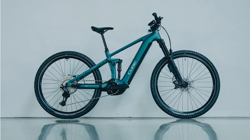 Cube Stereo Hybrid One44 SLX 800 Electric Full Sus MTB 2027 in Smaragdgrey/Chrome-11