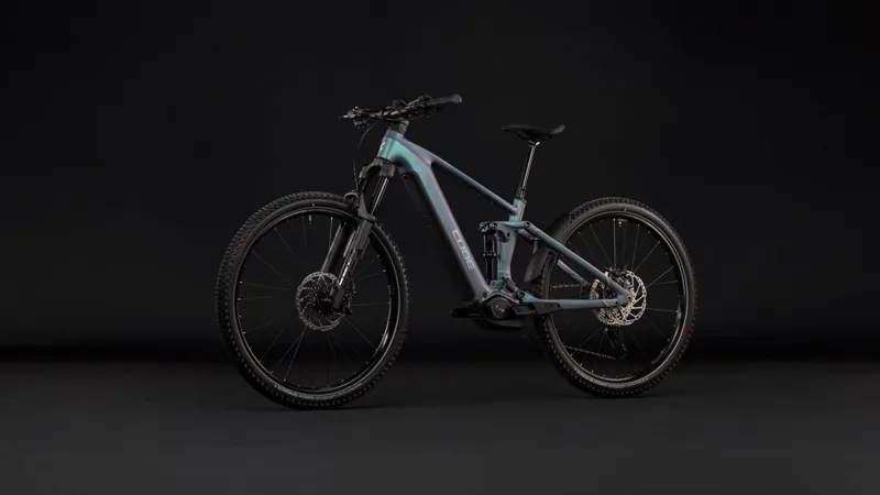 Cube Stereo Hybrid One44 SLX 800 Electric Full Sus MTB 2027 in Smaragdgrey/Chrome-3