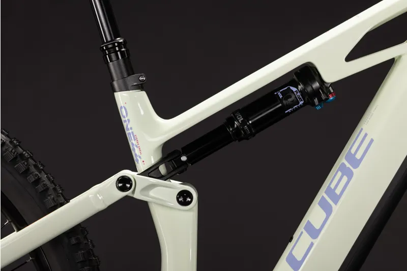 Cube Stereo Hybrid One44 HPC Race 800 Electric Full Sus MTB 2027 in Mellowyellow/Lilac-2