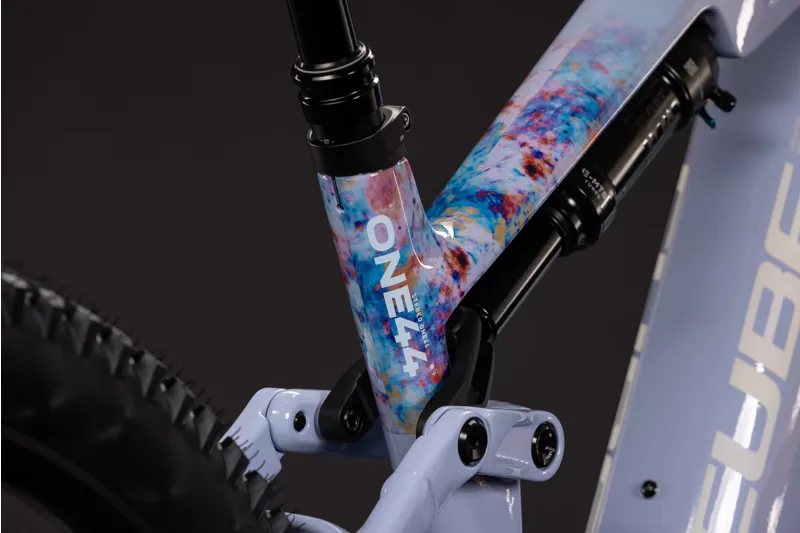 Cube Stereo Hybrid One44 HPC SLX Evo 800 Electric Carbon Full Sus MTB 2027 in Artline-9