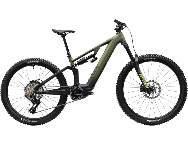 Cube Ams Hybrid 177 C:62 TM 600X Electric Carbon Full Sus MTB 2027 Reedgreen/Gills