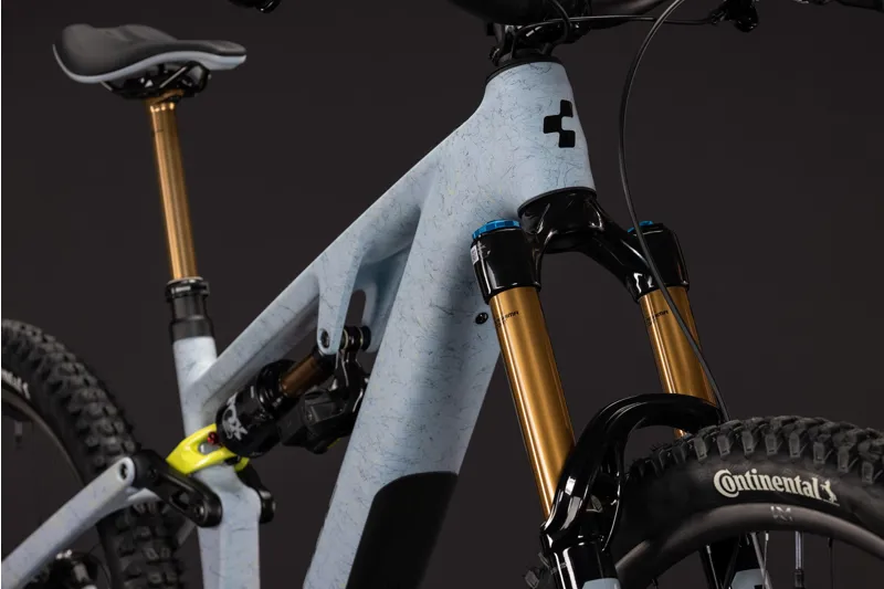 Cube Ams Hybrid 177 C:62 Super TM 600X Electric Carbon Full Sus MTB 2027 in Artichoke/Lime-6