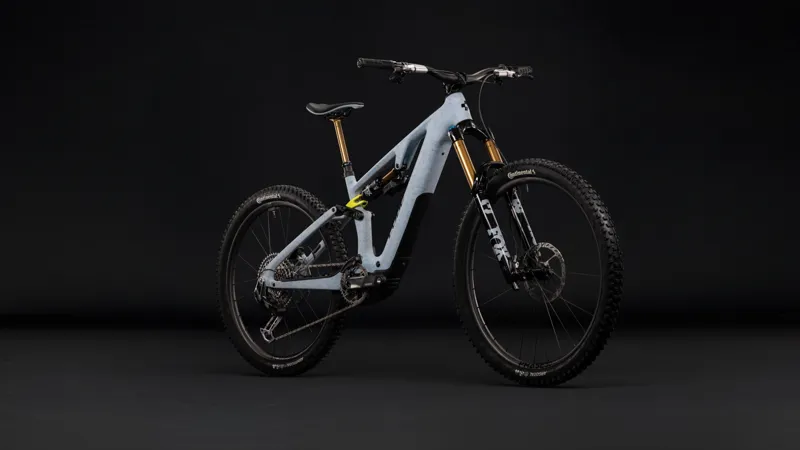 Cube Ams Hybrid 177 C:62 Super TM 600X Electric Carbon Full Sus MTB 2027 in Artichoke/Lime-4