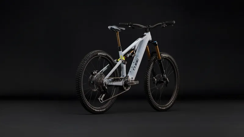 Cube Ams Hybrid 177 C:62 Super TM 600X Electric Carbon Full Sus MTB 2027 in Artichoke/Lime-3