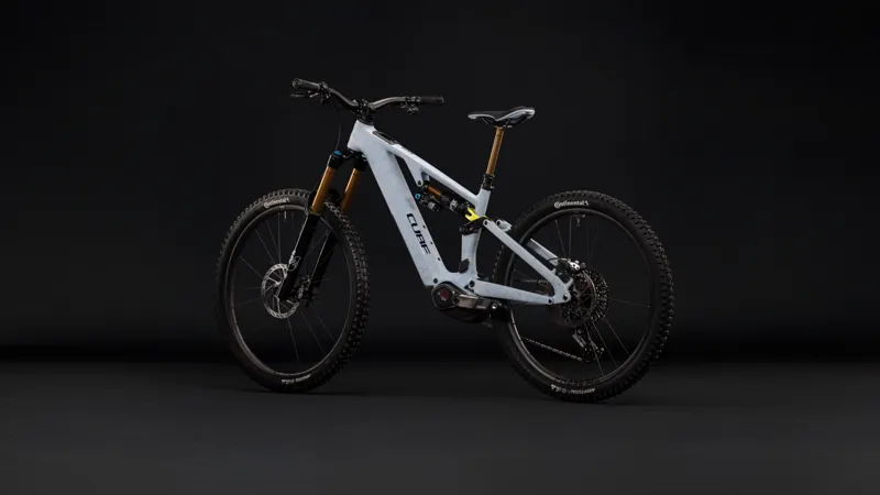 Cube Ams Hybrid 177 C:62 Super TM 600X Electric Carbon Full Sus MTB 2027 in Artichoke/Lime-1