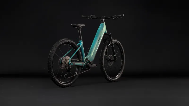 Cube Reaction Hybrid Performance 720 Electric Alloy Hybrid bike 2027 in Maldivian/Black-3
