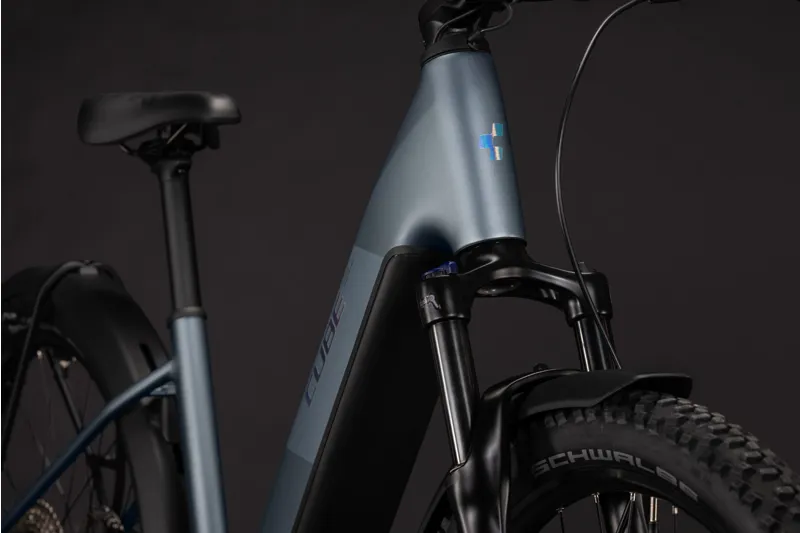 Cube Reaction Hybrid Performance 720 FE Electric Alloy Hybrid bike 2027 in Ashgrey/Prism-5