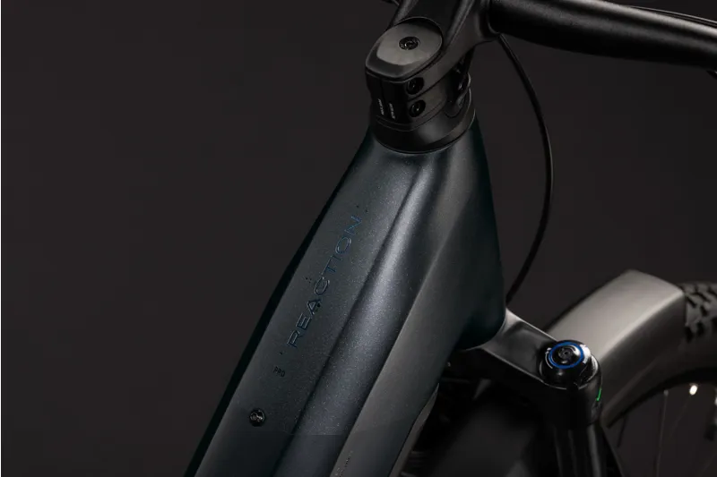 Cube Reaction Hybrid Pro 800 FE Electric Aluminium MTB 2027 in Silverdust/Prism-9
