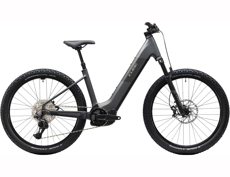 Cube Reaction Hybrid Race 800 Easy Entry Electric Mountain Bike 2027 in Slabgrey/Chrome