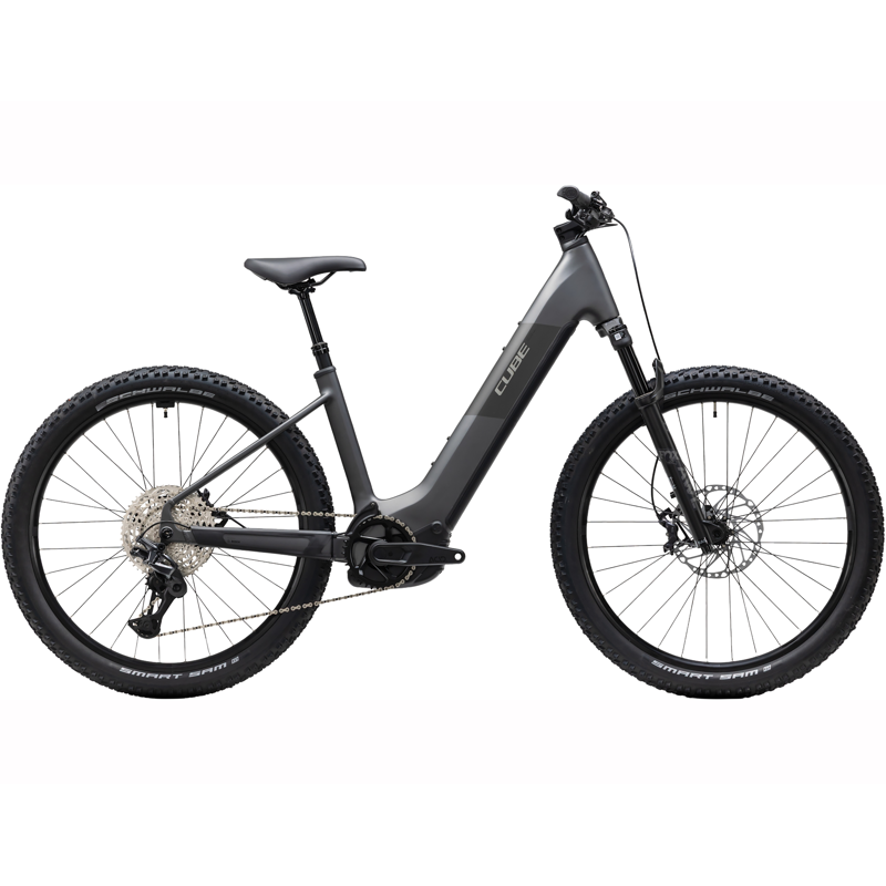 Balfes Bikes Cube Reaction Hybrid Race 800 Easy Entry Electric Mountain Bike 2027 in Slabgrey/Chrome | Free postage over £30, £10 off first order, price match & 0% finance.