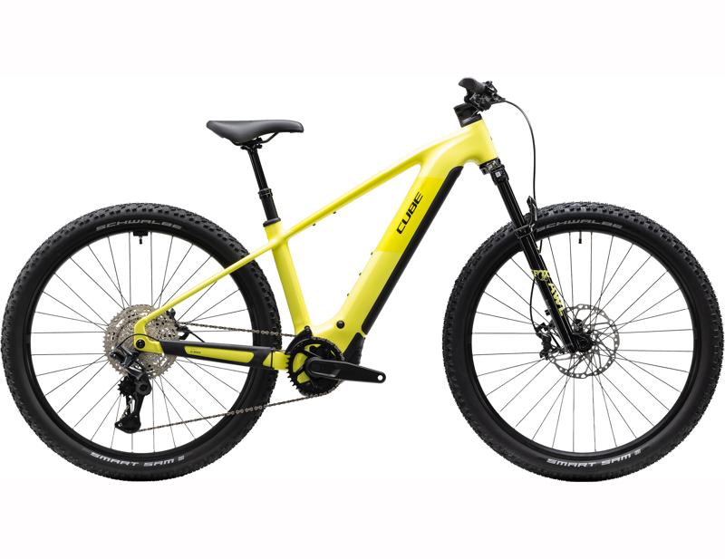 Cube Reaction Hybrid Race 800 Electric Mountain Bike 2027 in Bananasplit/Black