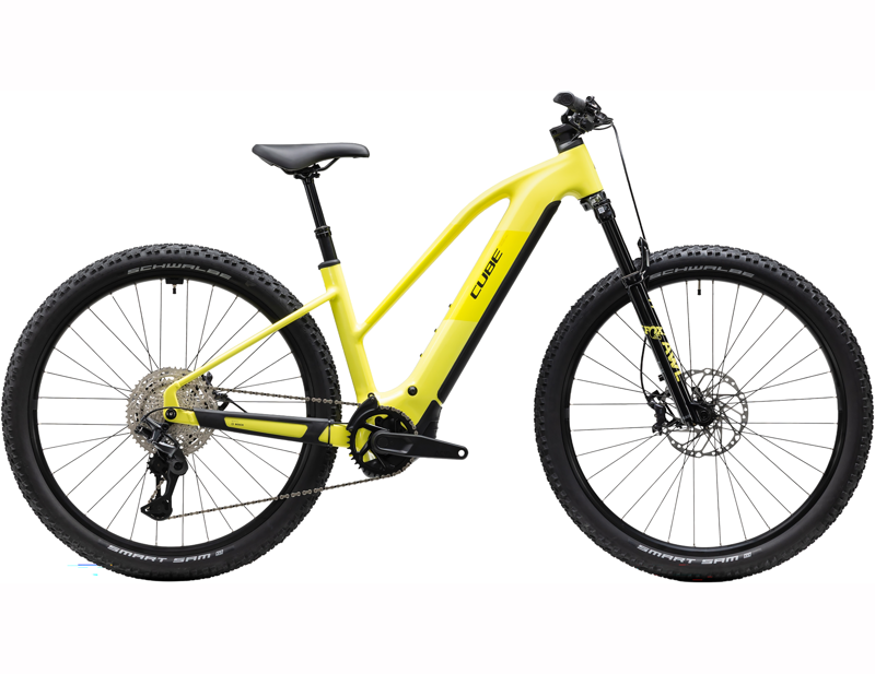 Cube Reaction Hybrid Race 800 Trapeze Electric Mountain Bike 2027 in Bananasplit/Black