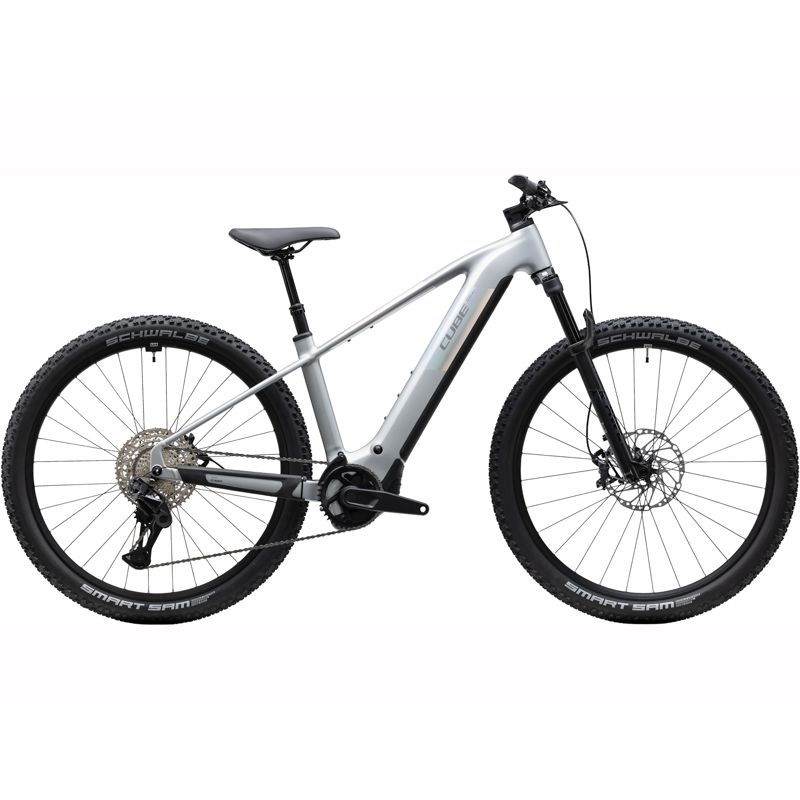 Balfes Bikes Cube Reaction Hybrid SLX 800 Electric Mountain Bike 2027 in Platinum Reflex | Free postage over £30, £10 off first order, price match & 0% finance.