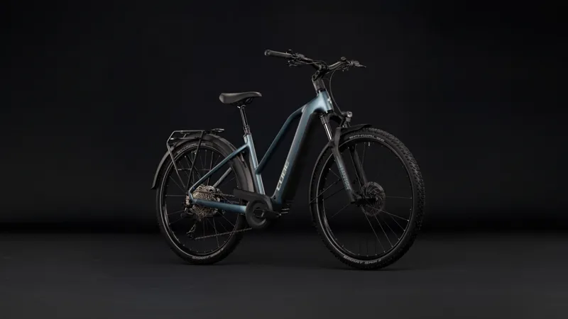 Cube Nuride Hybrid Pro 800 Trapeze Electric Hybrid Bike 2027 in Deepteal Blue-2