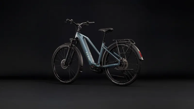 Cube Nuride Hybrid Pro 800 Trapeze Electric Hybrid Bike 2027 in Deepteal Blue-1