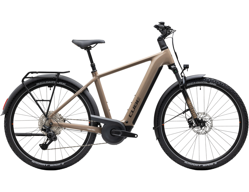 Cube Nuride Hybrid Pro 800 Electric Hybrid Bike 2027 in Cappuccino/Black
