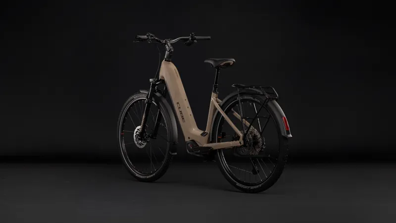 Cube Nuride Hybrid Pro 800 Easy Entry Electric Hybrid Bike 2027 in Cappuccino/Black-1