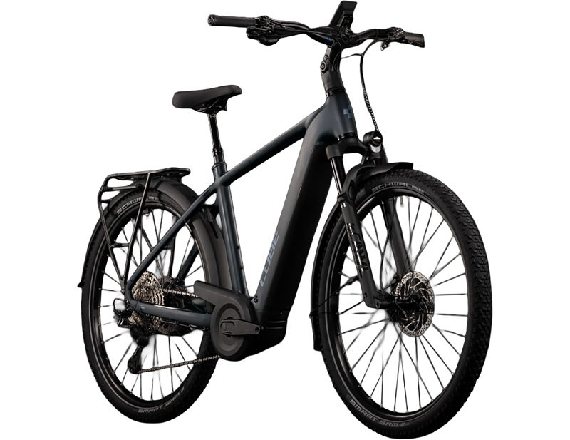 Cube Nuride Hybrid EXC 800 Electric Hybrid Bike 2027 in Coal/Chrome-2