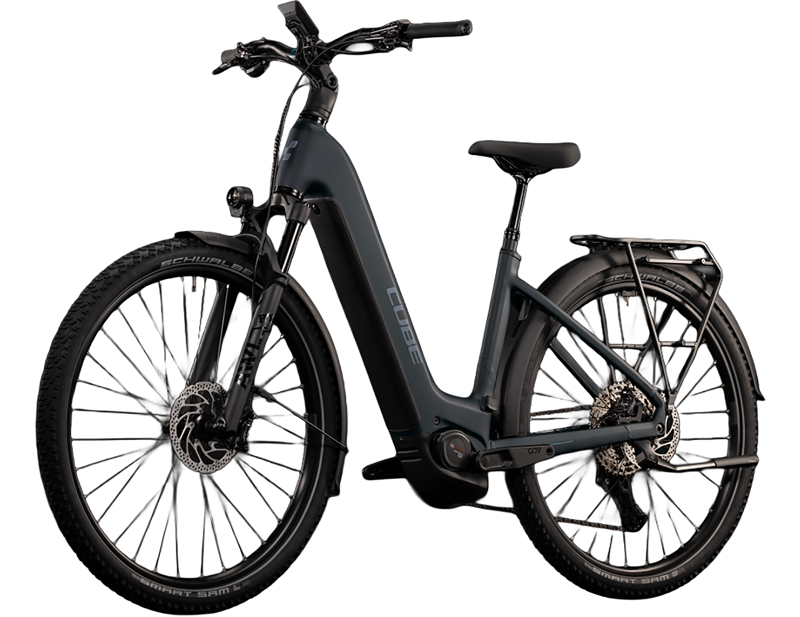 Cube Nuride Hybrid EXC 800 Easy Entry Electric Hybrid Bike 2027 in Coal Chrome-2