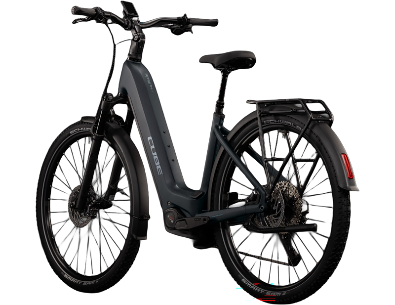 Cube Nuride Hybrid EXC 800 Easy Entry Electric Hybrid Bike 2027 in Coal Chrome-1
